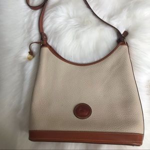 Cream leather D&G